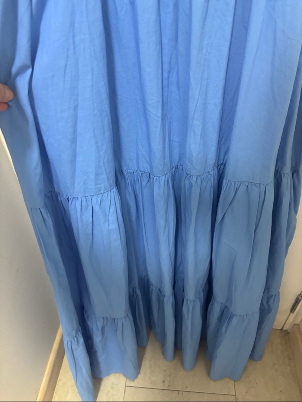 NWOT-American Eagle blue cotton dress, XL - Picture 3 of 6